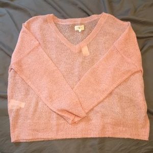 Lou & Grey Oversized V-Neck Sweater